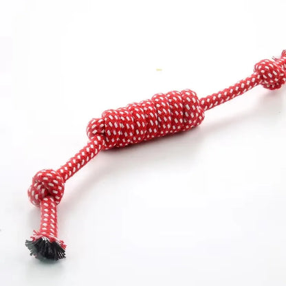 Dog Rope Chew Toy Dog Cotton Rope Toy Puppy Outdoor Training Fun Playing Cat Dogs Toys Durable Braided Rope Toy Pets Accessories