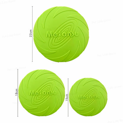 15/18/22cm Fashion Dog Toy Flying Discs Pet Dogs Silicone Game Trainning Interactive Puppy Toys Puppy Pet Supplies