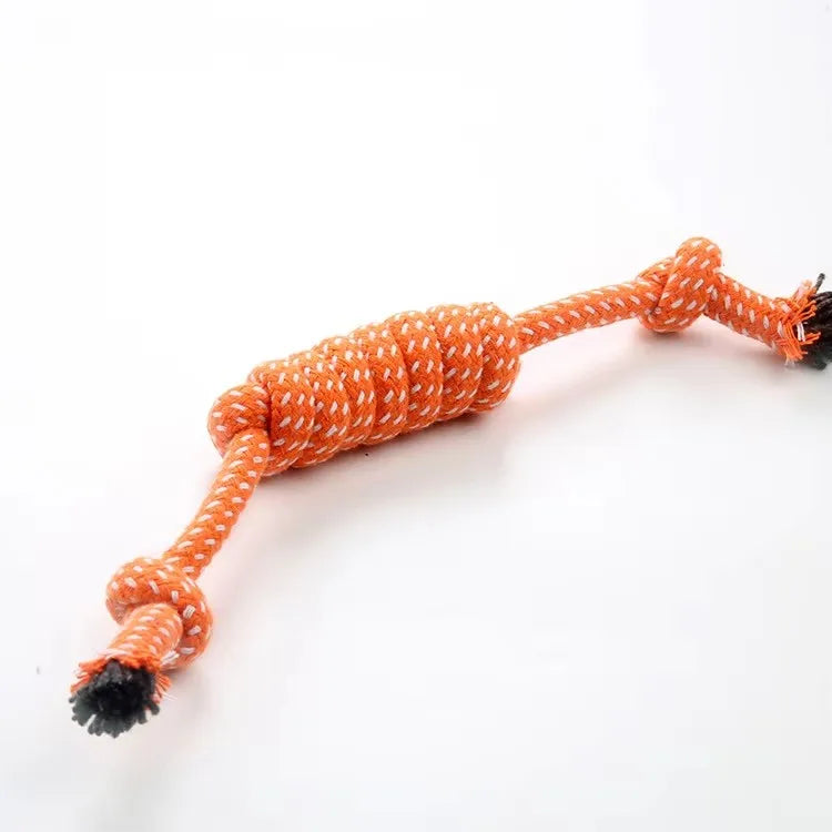 Dog Rope Chew Toy Dog Cotton Rope Toy Puppy Outdoor Training Fun Playing Cat Dogs Toys Durable Braided Rope Toy Pets Accessories