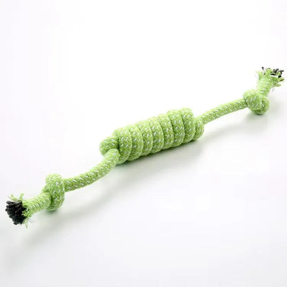 Dog Rope Chew Toy Dog Cotton Rope Toy Puppy Outdoor Training Fun Playing Cat Dogs Toys Durable Braided Rope Toy Pets Accessories