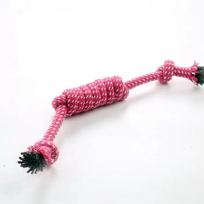 Dog Rope Chew Toy Dog Cotton Rope Toy Puppy Outdoor Training Fun Playing Cat Dogs Toys Durable Braided Rope Toy Pets Accessories