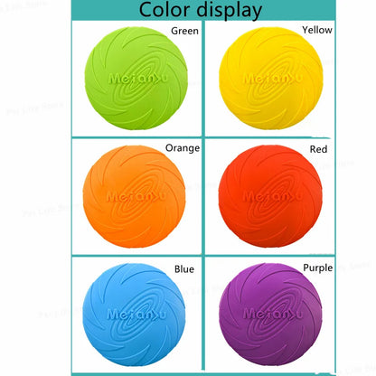 15/18/22cm Fashion Dog Toy Flying Discs Pet Dogs Silicone Game Trainning Interactive Puppy Toys Puppy Pet Supplies