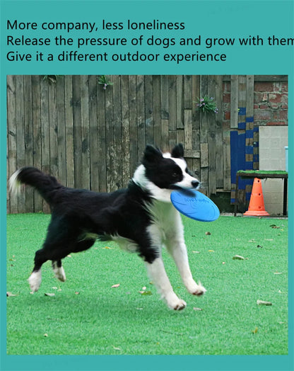 15/18/22cm Fashion Dog Toy Flying Discs Pet Dogs Silicone Game Trainning Interactive Puppy Toys Puppy Pet Supplies