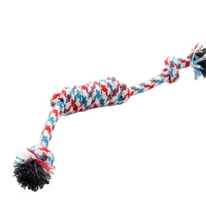 Dog Rope Chew Toy Dog Cotton Rope Toy Puppy Outdoor Training Fun Playing Cat Dogs Toys Durable Braided Rope Toy Pets Accessories