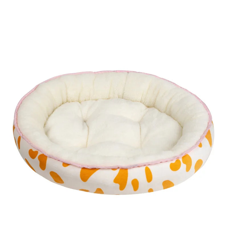 Round Dog Beds Sleeping Mat Soft Warm Kennel Bed Cushion for Small Medium Large Dog House Pad Pet Supplies cama para perro