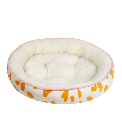 Round Dog Beds Sleeping Mat Soft Warm Kennel Bed Cushion for Small Medium Large Dog House Pad Pet Supplies cama para perro